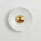 Contemporary Creative Macaron Flying Saucer Hardware LED Wall Sconce Lamp For Bedroom