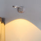 Moderne Einfachheit Wasserdicht ABS Rund LED Wiederaufladbare Bewegungsmelder Wandlampe Für Außenpatio