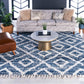 Frendorf | DiamondLuxe Shag - Teppich mit Diamantmuster | Shaggy Hochflorteppich | Weich & Modern | Perfekt für Wohnzimmer