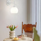Modern Art Deco Round Glass Metal 1-Light Wall Sconce Lamp For Bedroom
