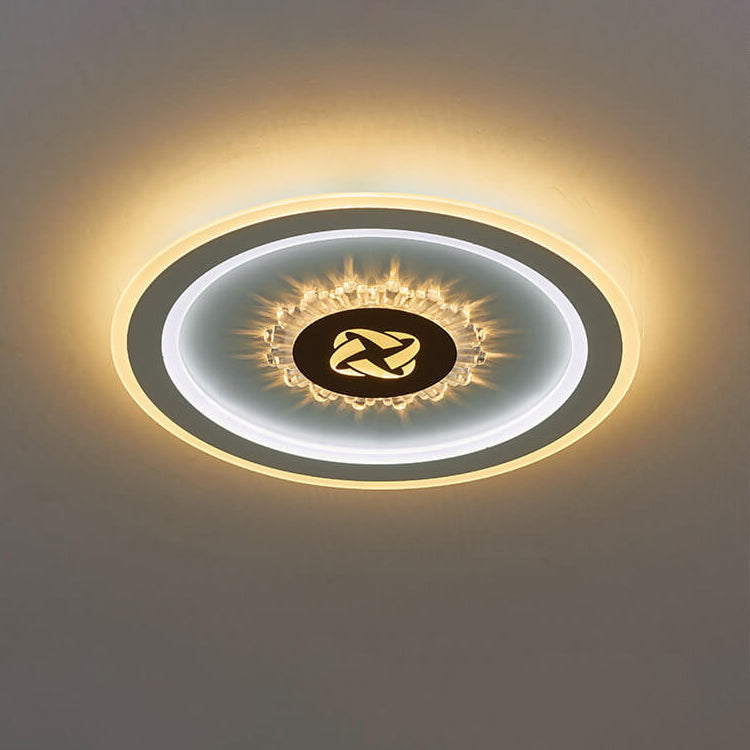Frendorf | Lumivolt Astra LED Deckenleuchte | Modernes Acryl-Design | Farbwechsel | Dimmbar mit Fernbedienung