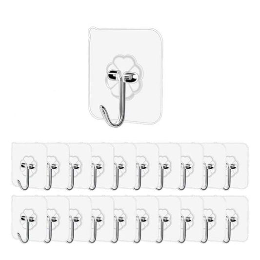 Frendorf | 20 Stück Transparente Starke Saugnapf Wandhaken Für Zuhause Tassen Sauger Halter