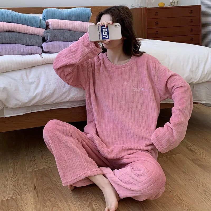 Frendorf | Winter-Pyjama-Set aus weichem Samt