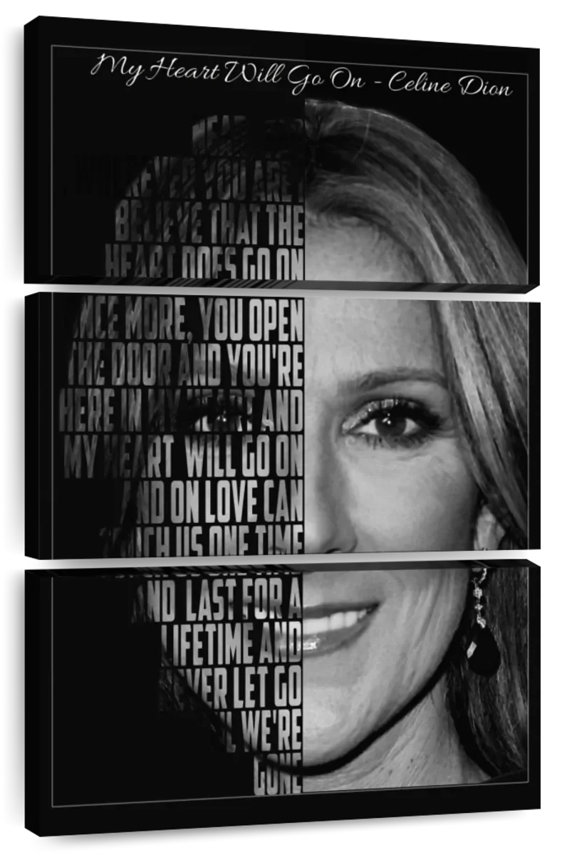 Frendorf | My Heart Will Go On Lyrics Wandkunst