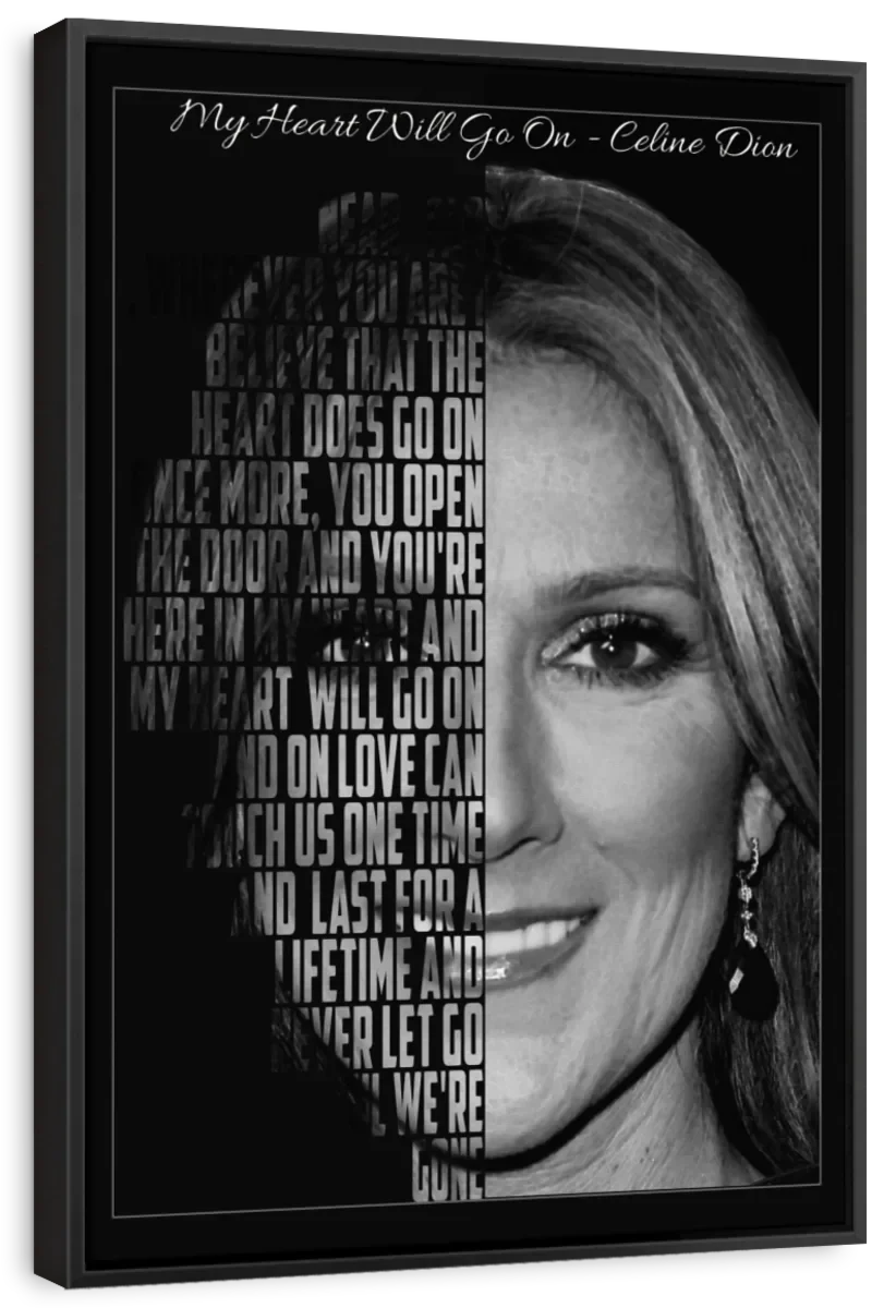 Frendorf | My Heart Will Go On Lyrics Wandkunst