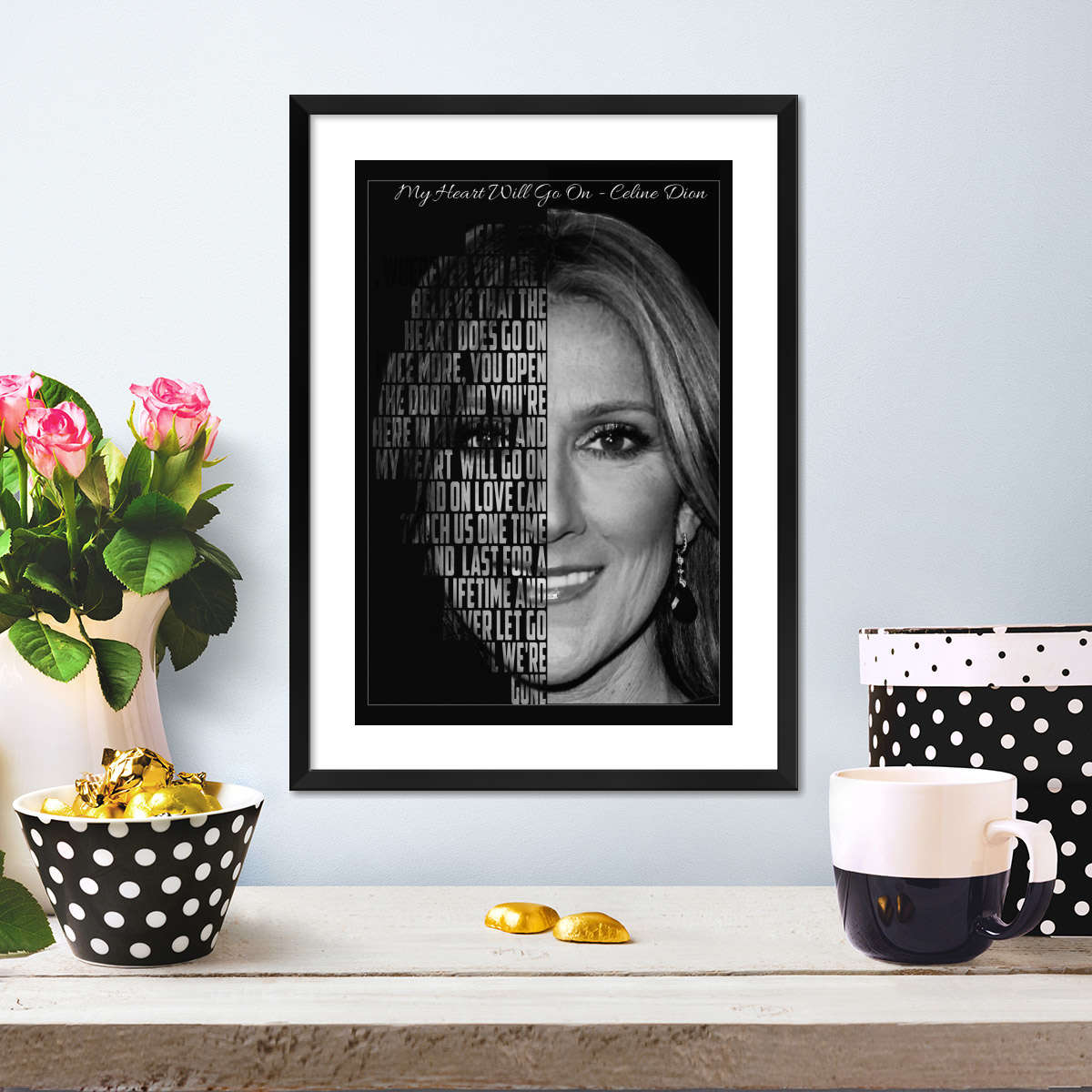 Frendorf | My Heart Will Go On Lyrics Wandkunst