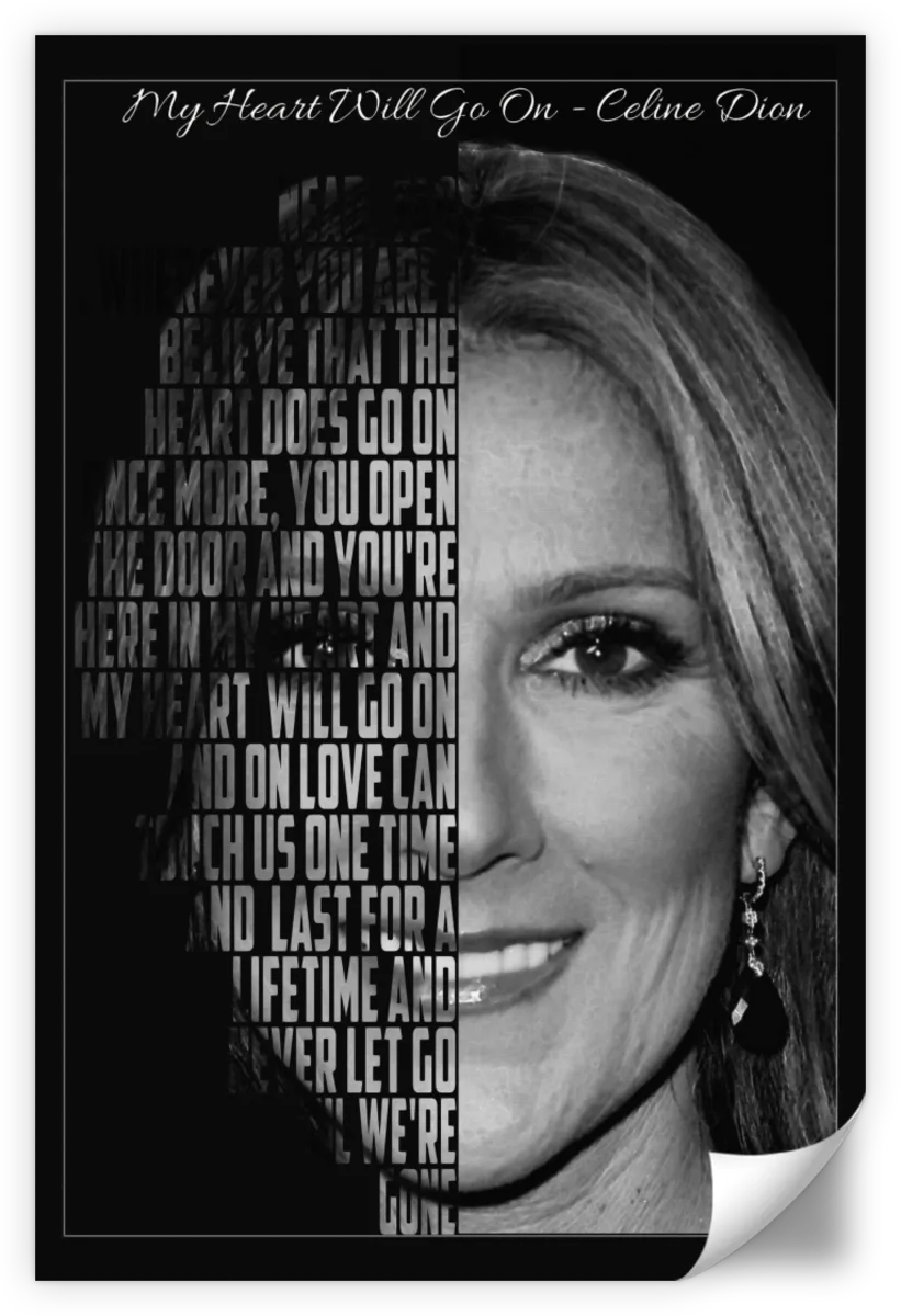 Frendorf | My Heart Will Go On Lyrics Wandkunst