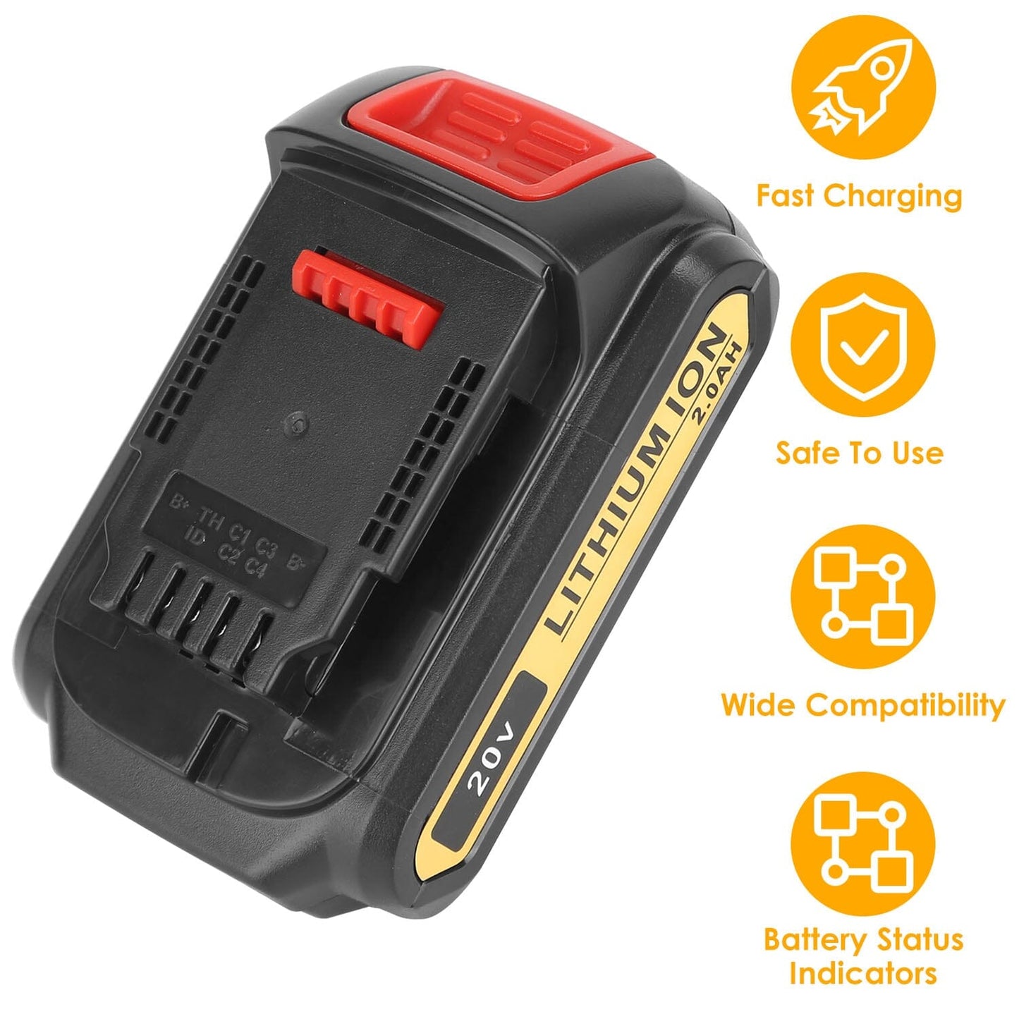 Frendorf | 20V Ersatzbatterie geeignet für Dewalt DCB