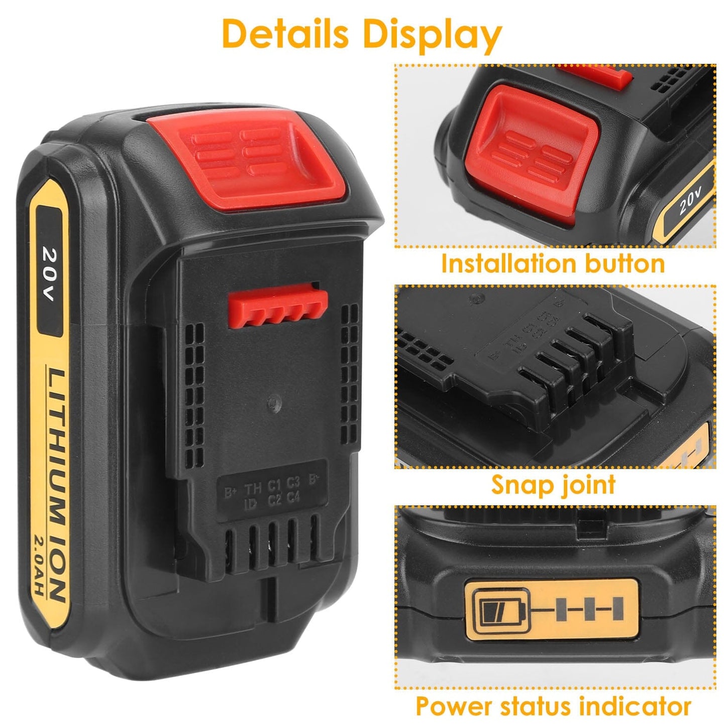 Frendorf | 20V Ersatzbatterie geeignet für Dewalt DCB