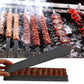 Frendorf | 21 Zoll Lange Flache Edelstahl Professionelle Grill BBQ Spieß