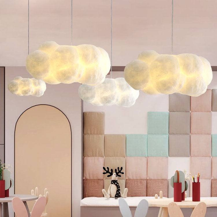 Frendorf | NimbusGlow LED Wolken Pendelleuchte | Schwimmendes Design | Moderne Beleuchtung | Dekorative Hängeleuchte