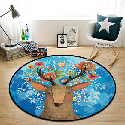 Frendorf | Mooi Multi Kleuren Cartoon Tapijt Synthetisch Scandinavisch Tapijt Antislip Machinewasbaar Vlekbestendig Vloerkleed voor Kinderkamer
