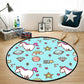 Frendorf | Mooi Multi Kleuren Cartoon Tapijt Synthetisch Scandinavisch Tapijt Antislip Machinewasbaar Vlekbestendig Vloerkleed voor Kinderkamer