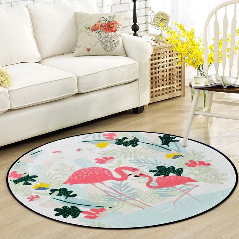 Frendorf | Mooie Kinderen Vloerkleed Multi Kleur Dieren en Botanische Patroon Vloerkleed Huisdiervriendelijk Wasbaar Antislip Vloerkleed voor Speelkamer