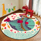 Frendorf | Leren en Spelen Cartoon Tapijt Multi Color Dierenpatroon Tapijt Huisdier Vriendelijk Anti-Slip Onderzijde Wasbaar Tapijt voor Kinderen