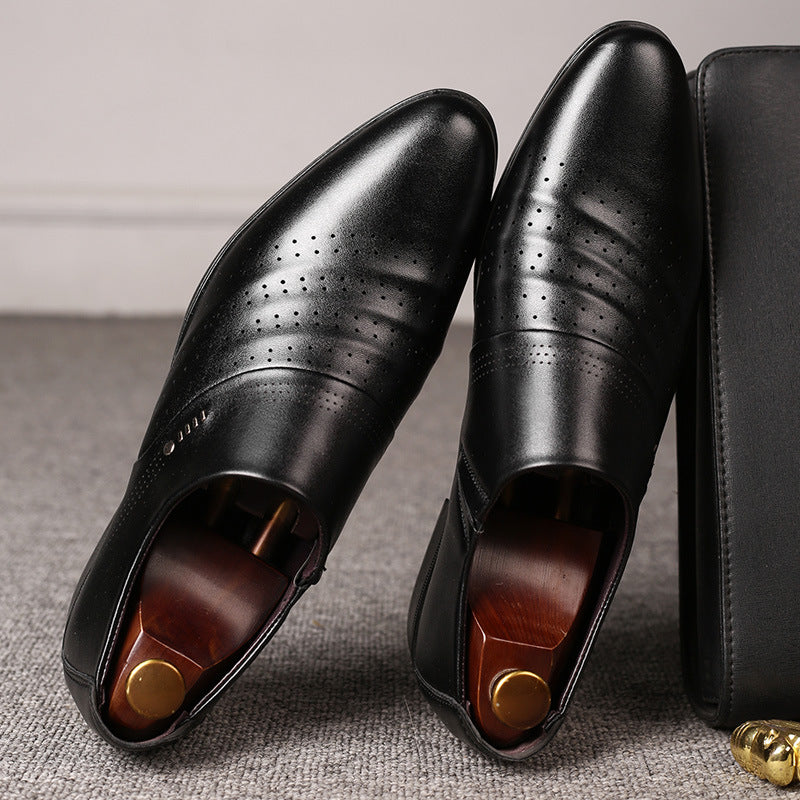 Frendorf | Lässige spitze Schuhe Männer Lederschuhe Männer