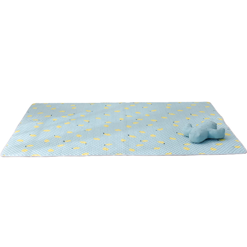 Frendorf | Zachte Dierafdruk Gequilt Tapijt Multi Color Cartoon Tapijt Katoen Gemakkelijk Onderhoud Tapijt voor Kinderkamer