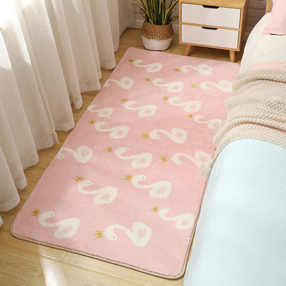 Frendorf | Stijlvolle Multi-Kleurige Kinderen Tapijt Katoen Patroon Tapijt Machine Wasbaar Huisdier Vriendelijk Antislip Achterkant Tapijt voor Meisjes Slaapkamer