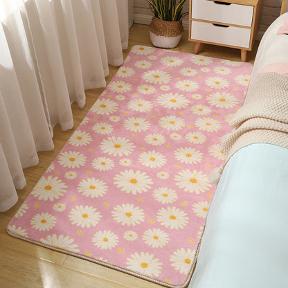 Frendorf | Stijlvolle Multi-Kleurige Kinderen Tapijt Katoen Patroon Vloerkleed Machine Wasbaar Huisdier Vriendelijk Antislip Ondergrond Tapijt voor Meisjes Slaapkamer