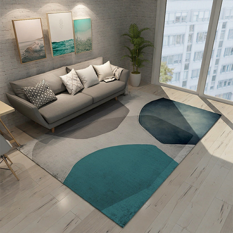 Frendorf | Art Deco Nordic Vloerkleed Multikleur Kleurblok Vloerkleed Wasbaar Antislip Huisdier Vriendelijk Tapijt voor Woonkamer