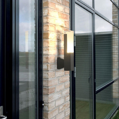 Frendorf | Rechthoekige LED Wandverlichting Hedendaagse Acryl Zwarte Wandlamp voor Balkon