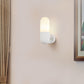 Frendorf | Kapsule Metalen Wandlamp Postmodern 1 Licht Zwart/Grijs/Wit Wandgemonteerde Lamp voor Slaapkamer