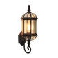 Frendorf | Vogelkooi Schaduw Helder Glas Muurverlichting Rustiek 1 Lampe Innenhof Wand Lichtarmatur
