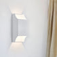 Frendorf | 1 Licht Schlafzimmer Auf- und Abwärts LED Wandleuchte mit geometrischem Metallschirm Schwarz/Grau/Weiß Wandmontage Licht