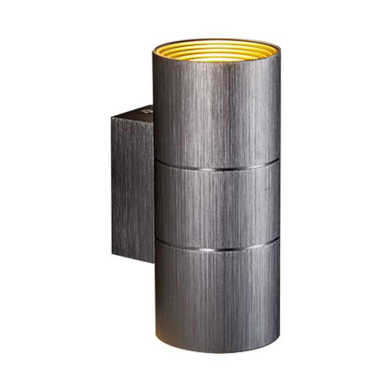 Frendorf | Tubular LED Op- en Neer Wandlamp Modern Metaal 1 Licht Zwart/Grijs/Goud Wandlamp voor Badkamer
