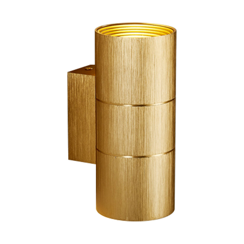 Frendorf | Tubular LED Op- en Neer Wandlamp Modern Metaal 1 Licht Zwart/Grijs/Goud Wandlamp voor Badkamer