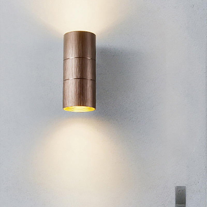 Frendorf | Tubular LED Op- en Neer Wandlamp Modern Metaal 1 Licht Zwart/Grijs/Goud Wandlamp voor Badkamer