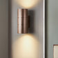 Frendorf | Tubular LED Op- en Neer Wandlamp Modern Metaal 1 Licht Zwart/Grijs/Goud Wandlamp voor Badkamer