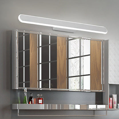 Lineare Vanity Lampe Zeitgenössische Acryl Led Weiße Badezimmer Spiegel Scheinwerfer in Weiß/Warmes Licht, 16"/23.5"/31.5" Breit
