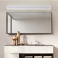 Lineare Vanity Lampe Zeitgenössische Acryl Led Weiße Badezimmer Spiegel Scheinwerfer in Weiß/Warmes Licht, 16"/23.5"/31.5" Breit