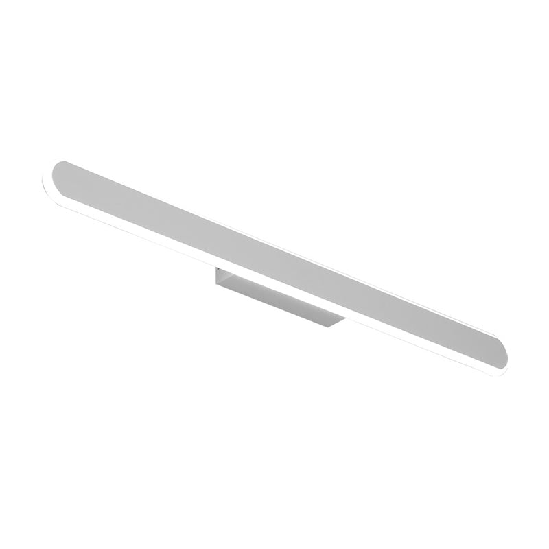 Lineare Vanity Lampe Zeitgenössische Acryl Led Weiße Badezimmer Spiegel Scheinwerfer in Weiß/Warmes Licht, 16"/23.5"/31.5" Breit