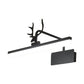 Lineare Metall-Wandlampe Modernistische Led Weiß/Schwarz/Gold Wandmontierte Schminklicht mit Geweiharm in Weiß/Natürliches Licht, 17"/20,5"/28" Breit