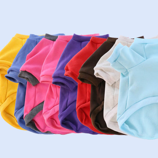 Basic Solid Color Hundeshirt – Bequem und klassisch für den täglichen Gebrauch