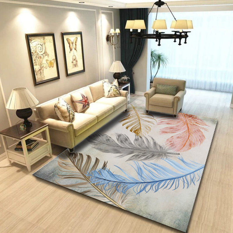 Frendorf | Betoverend Postmodern Tapijt Multikleur Botanisch Geometrisch Tapijt Wasbaar Huisdiervriendelijk Antislip Tapijt voor Thuisdecoratie