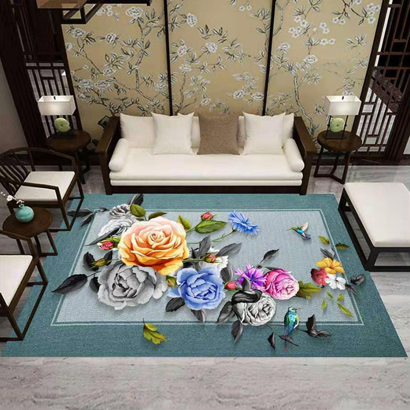 Frendorf | Betoverend Postmodern Tapijt Multikleur Botanisch Geometrisch Tapijt Wasbaar Huisdiervriendelijk Antislip Tapijt voor Thuisdecoratie