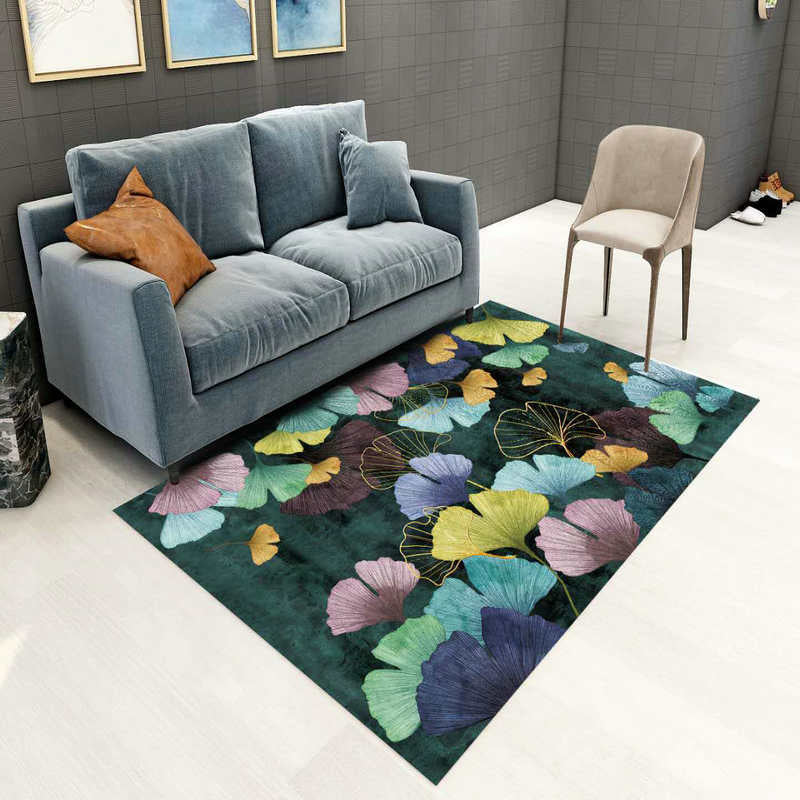 Frendorf | Betoverend Postmodern Tapijt Multikleur Botanisch Geometrisch Tapijt Wasbaar Huisdiervriendelijk Antislip Tapijt voor Thuisdecoratie