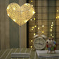 Frendorf | Artistieke Geometrische LED Tafellamp Rieten Bedlamp Batterij Nachtkastlamp in Beige