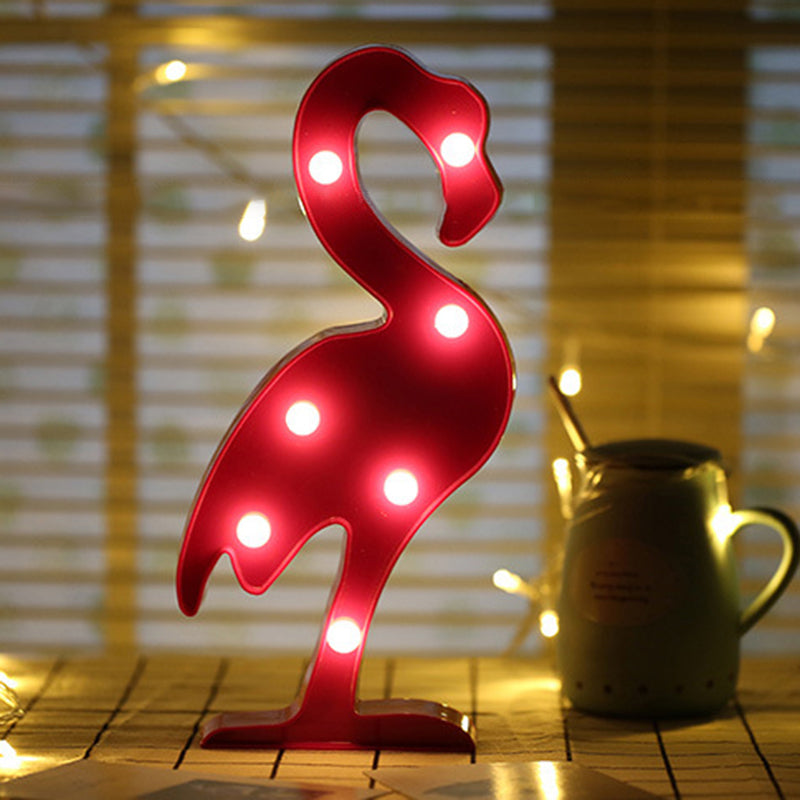Frendorf | Cartoon Mädchen Schlafzimmer Batterie Tischlampe Plastik Kinder Stil LED Nachttisch Beleuchtung
