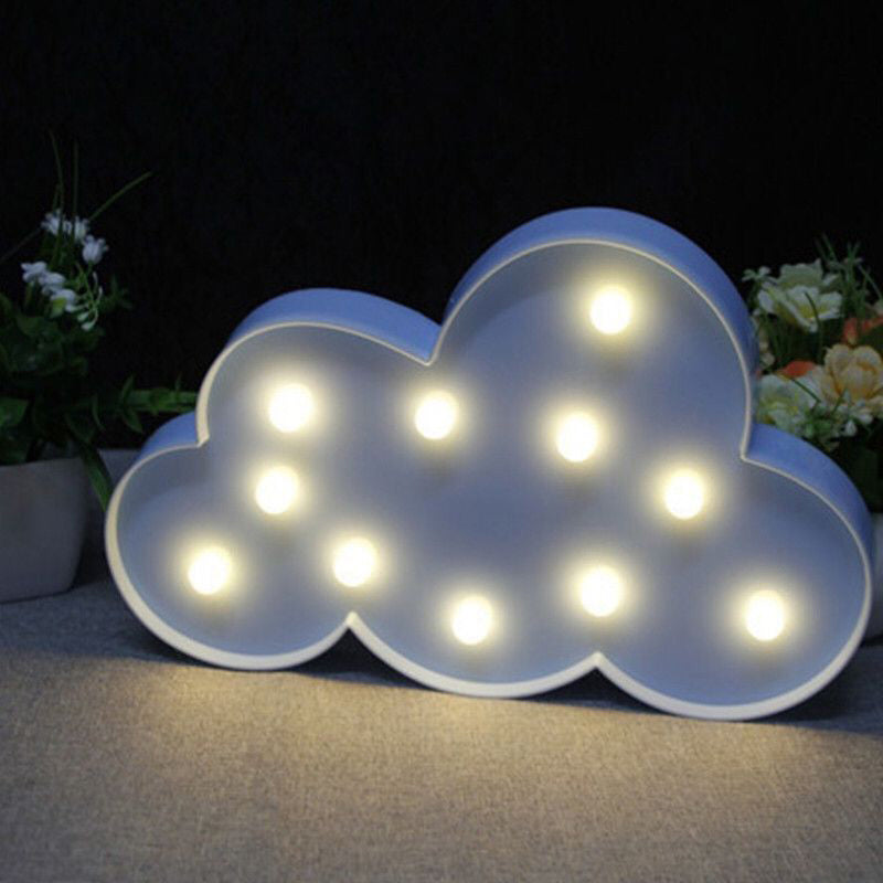 Kinderstil Wolkenförmige Akku Tischlampe Kunststoff Schlafzimmer LED Nachttisch Beleuchtung