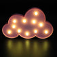 Frendorf | Kids Style Wolkenvormige Batterijlamp Plastic Slaapkamer LED Nachtkastje Verlichting