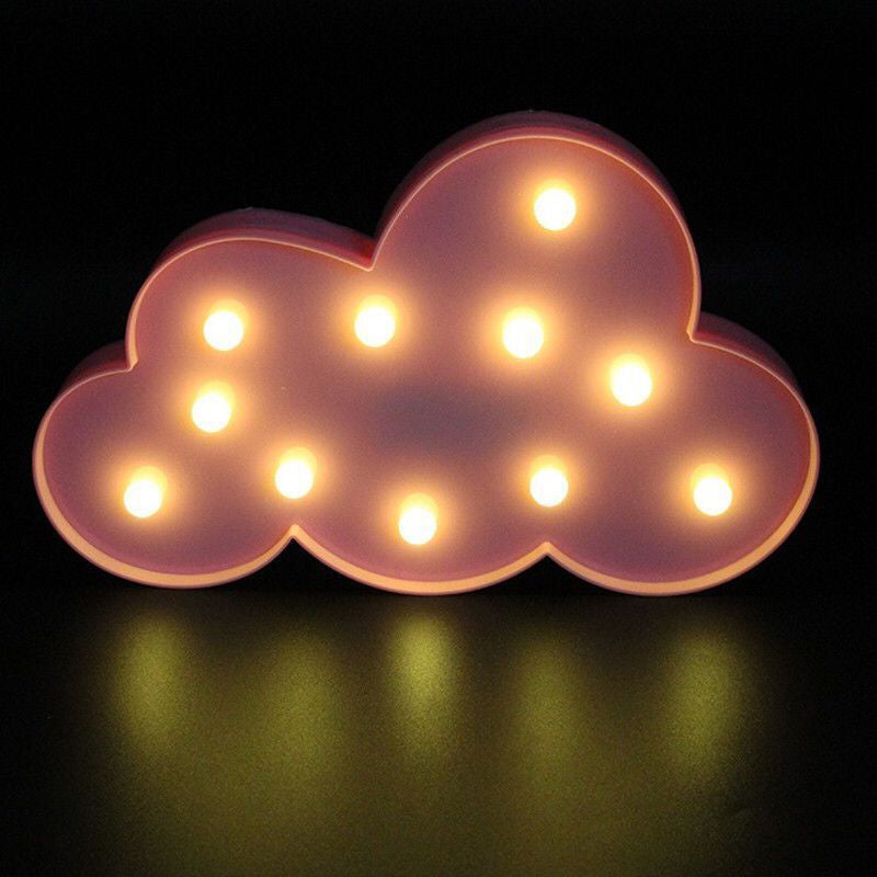 Kinderstil Wolkenförmige Akku Tischlampe Kunststoff Schlafzimmer LED Nachttisch Beleuchtung