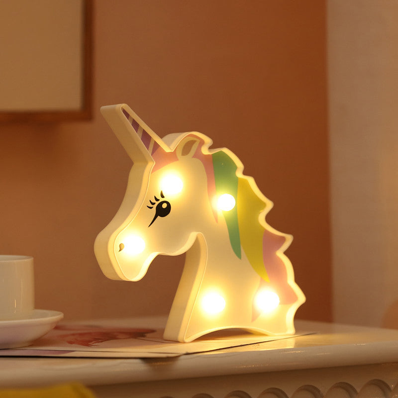 Art Decor Tierförmige Batterietischbeleuchtung Kunststoff Schlafzimmer LED Nachttischlampe