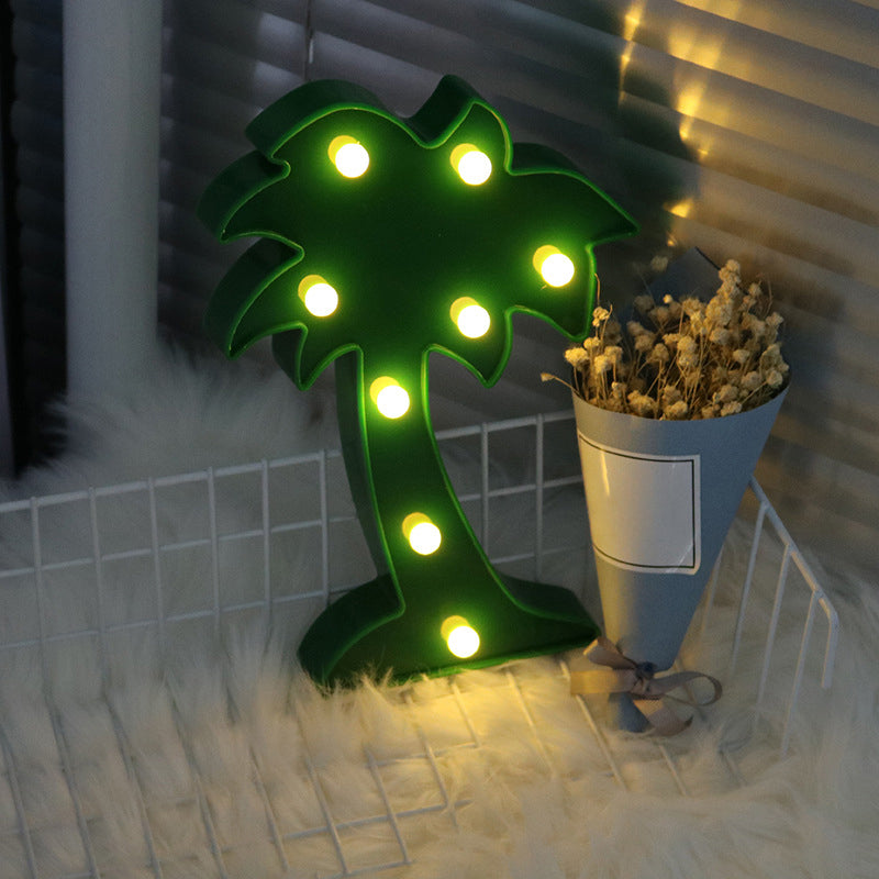 Kinderstil Cartoon-förmige Batterie Tischlampe Kunststoff Nachttisch LED Nachtbeleuchtung