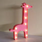 Kinderstil Cartoon-förmige Batterie Tischlampe Kunststoff Nachttisch LED Nachtbeleuchtung
