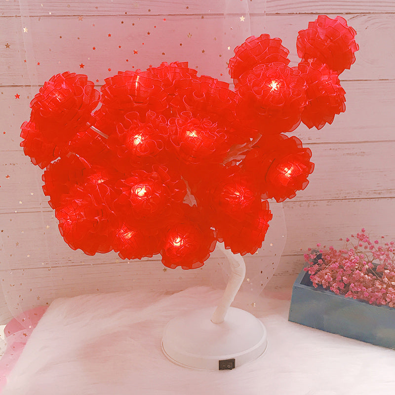 Frendorf | Boomvormige USB Tafel Lamp Kinderen Stijl Plastic Woonkamer LED Nachtkast Verlichting
