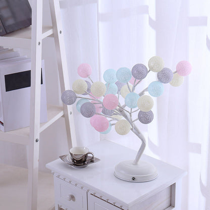 Frendorf | Boomvormige USB Tafel Lamp Kinderen Stijl Plastic Woonkamer LED Nachtkast Verlichting